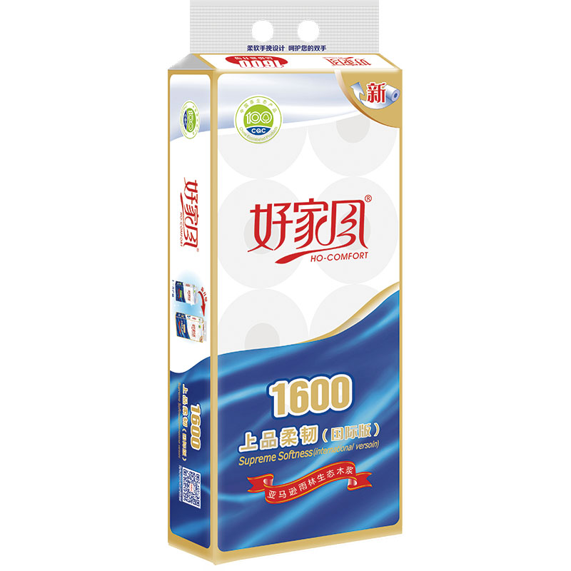 好家风柔情卫生卷纸160克10卷