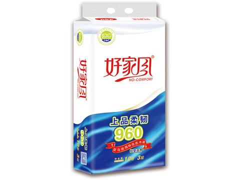 好家风上品柔韧实芯卷纸96克10卷