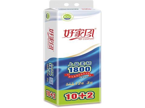 好家风上品柔韧实芯卷纸150克12卷